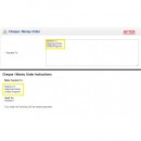 Cheque / Money Order to Multi Line Textarea